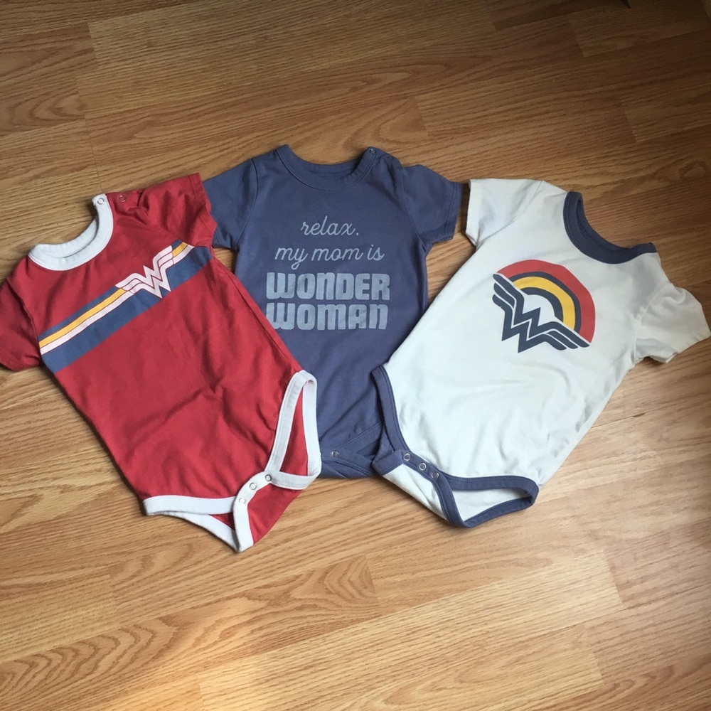 Junk Food Wonder Woman Onesie Set